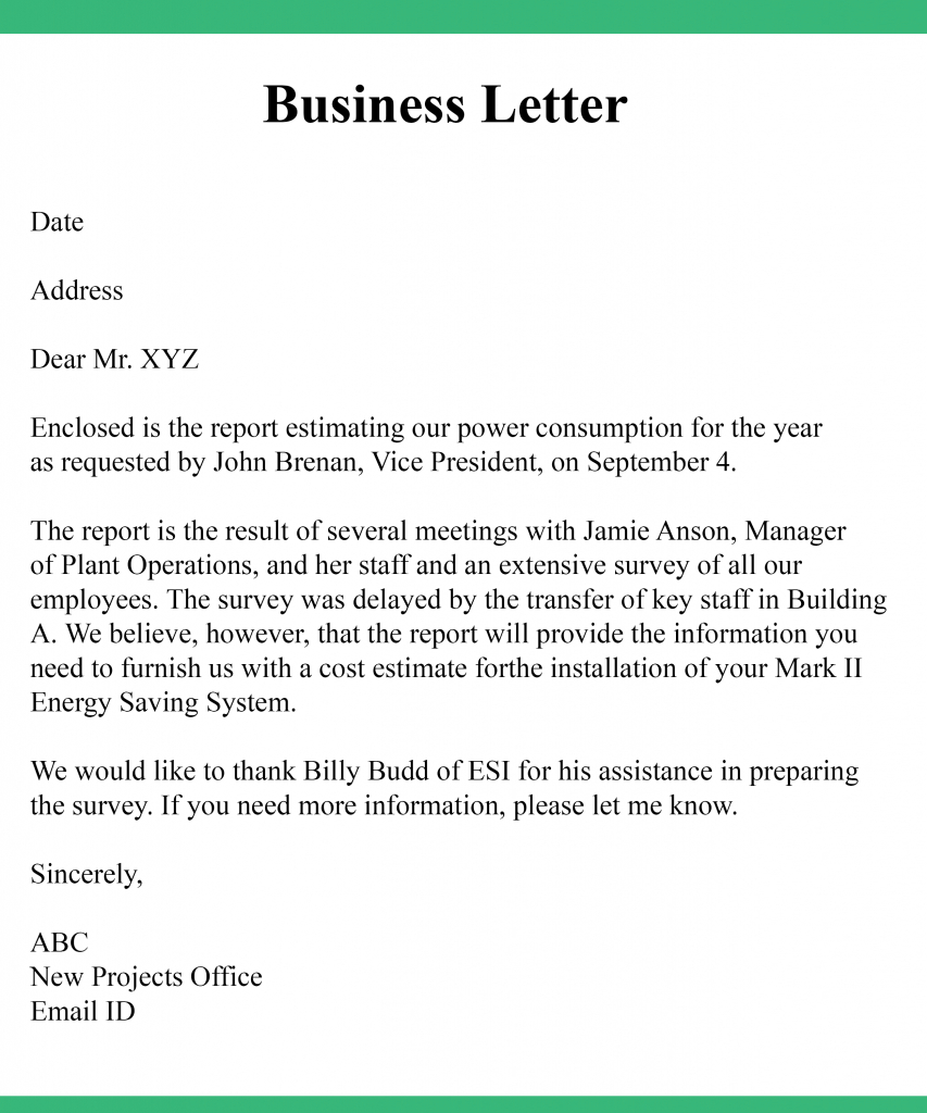 5+ Formal Business Letter Format Samples & Example | Best Throughout How To Write A Formal Business Letter Template
