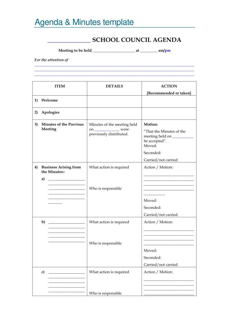 5+ Formal Minutes In A Meeting Templates – Pdf | Free With Minutes Of The Meeting Template