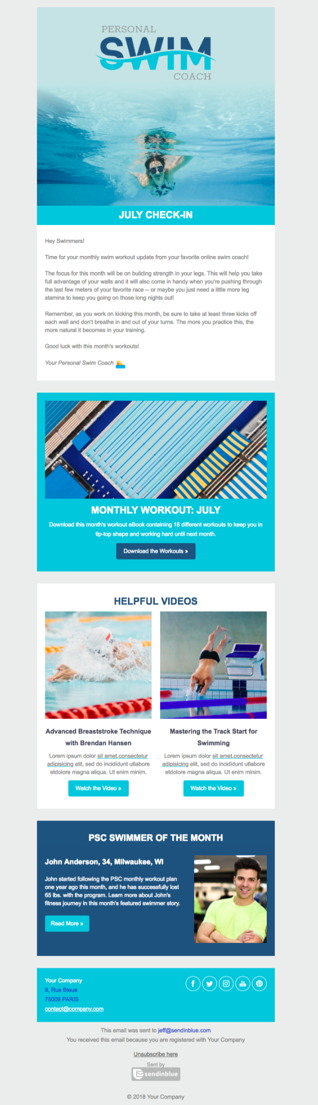 5 Free Html Newsletter Templates To Wow Your Audience Throughout Monthly Newsletter Template