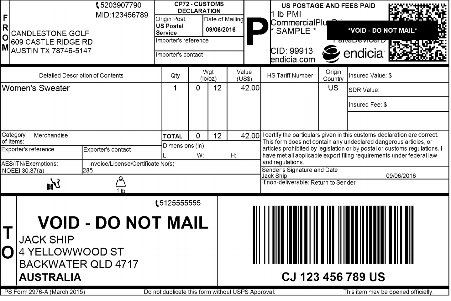 5 Tips To Make Sure Your International Shipping Label Format Inside International Shipping Label Template
