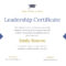 50 Free Creative Blank Certificate Templates In Psd Regarding Leadership Award Certificate Template