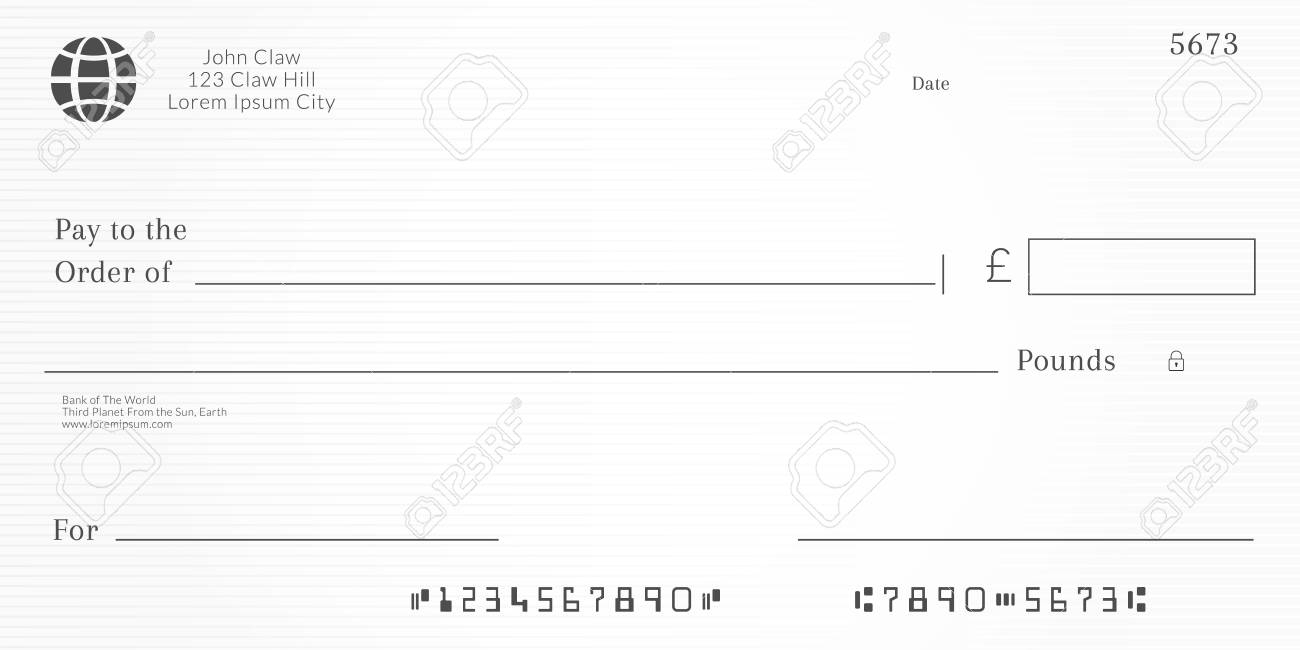 5Db Charity Cheque Template | Wiring Resources Intended For Large Blank Cheque Template