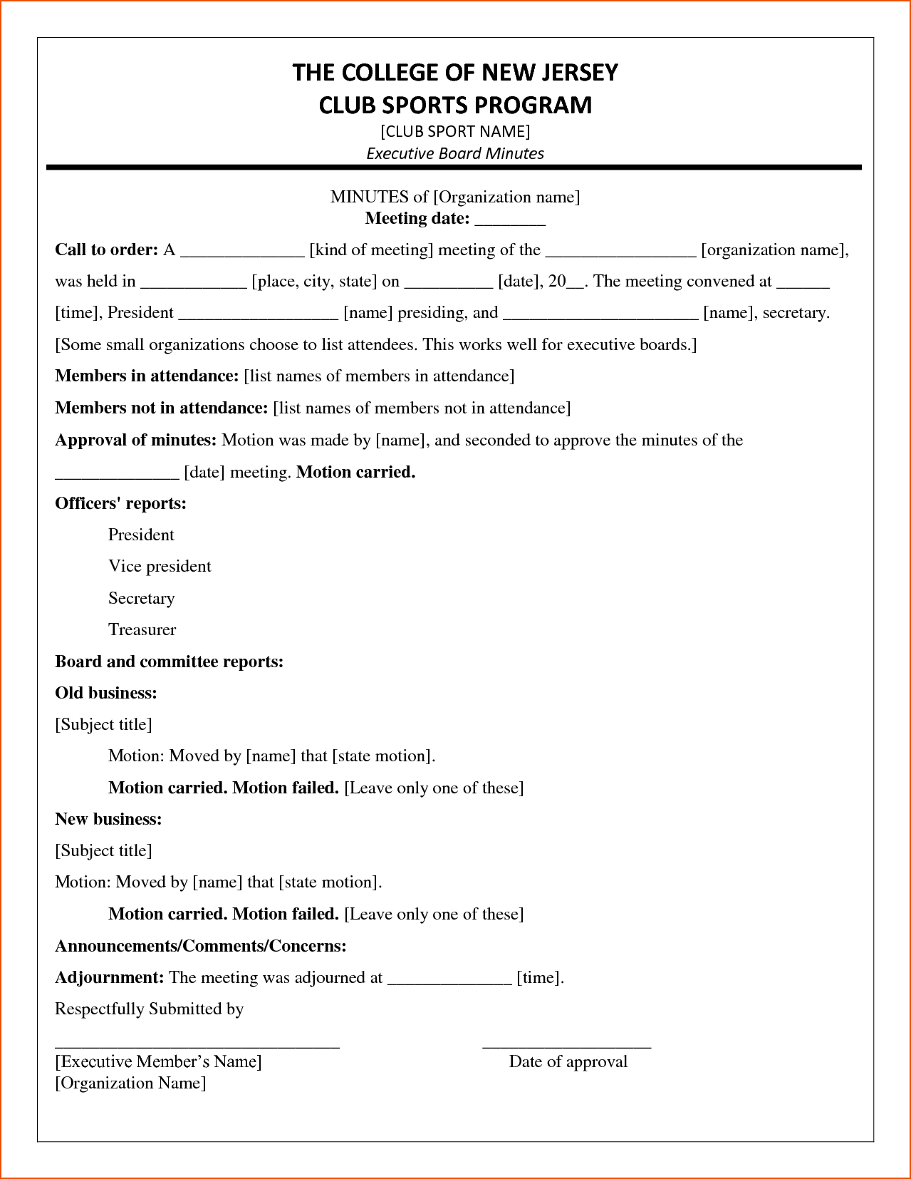 6+ Minutes Of The Meeting Template – Bookletemplate Pertaining To Llc Annual Report Template