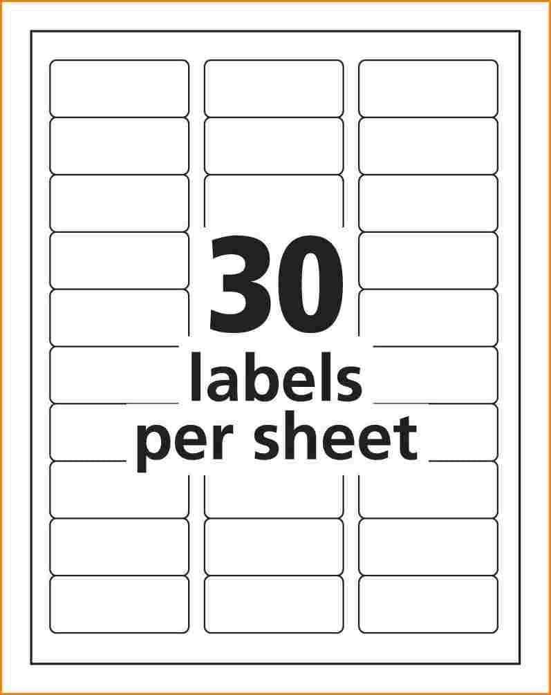 70Mm X 25Mm Labels Per Sheet Online Label Es Microsoft Word For Maco Label Templates