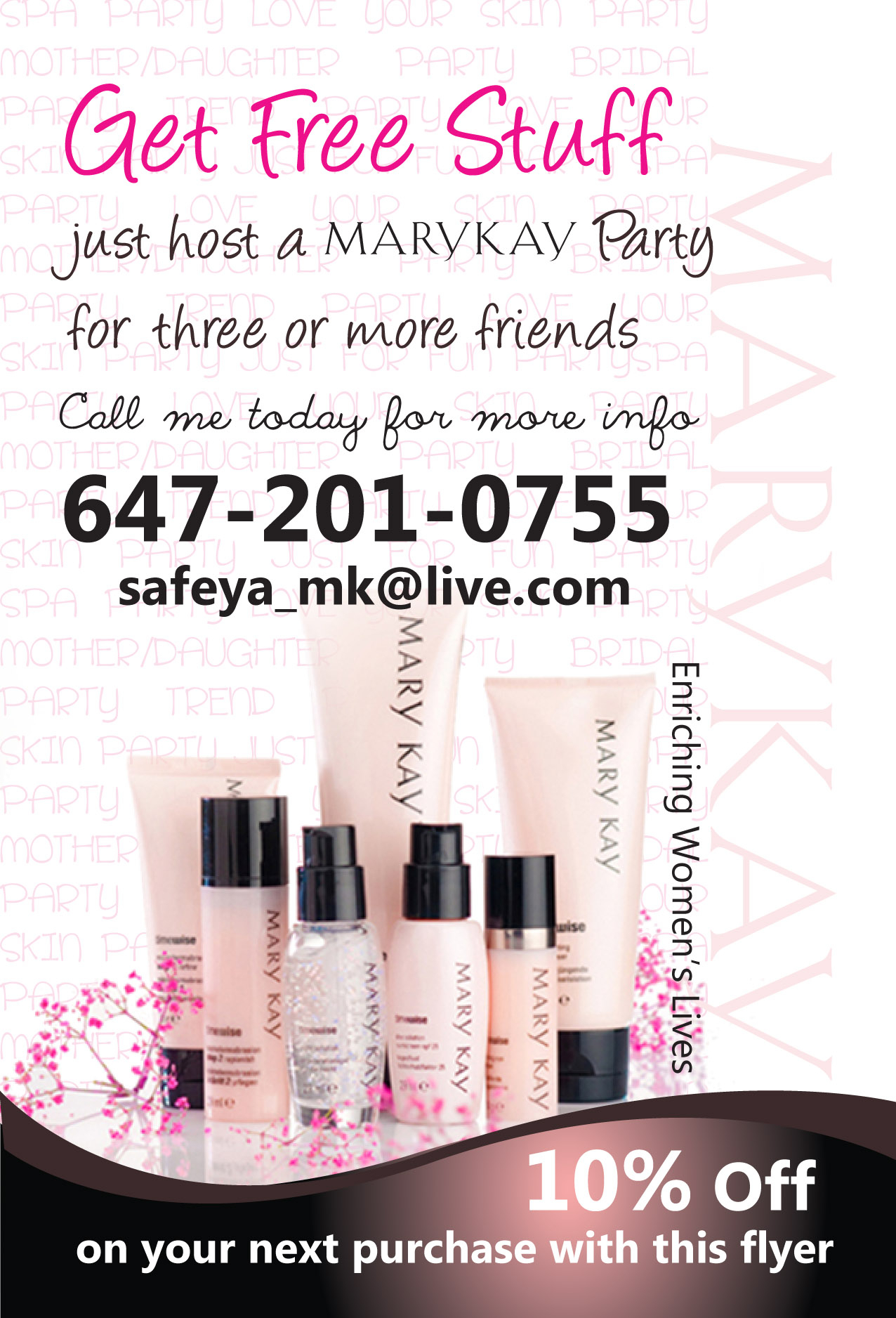 8 Best Photos Of Mary Kay Flyers Templates - Mary Kay Within Mary Kay Flyer Templates Free