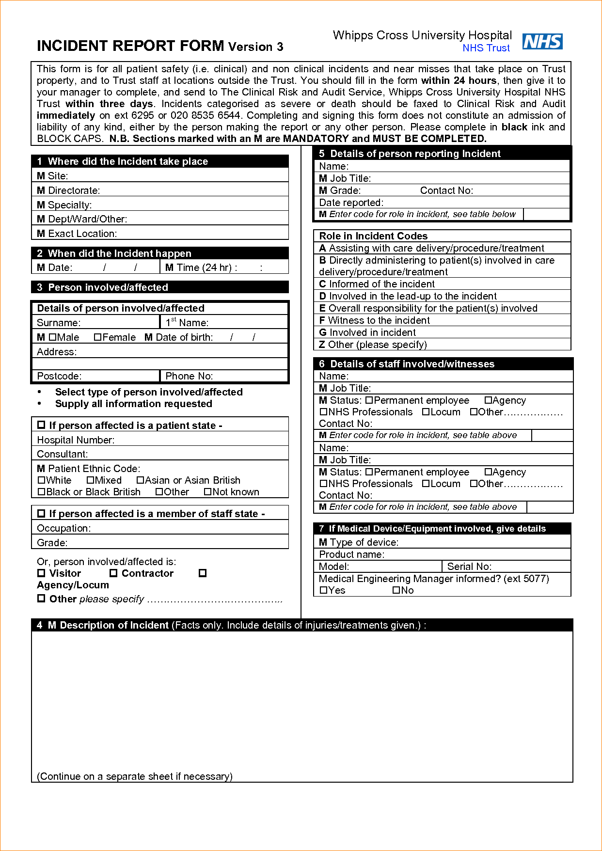 8 Incident Report Template Word | Outline Templates Within Incident Report Template Itil