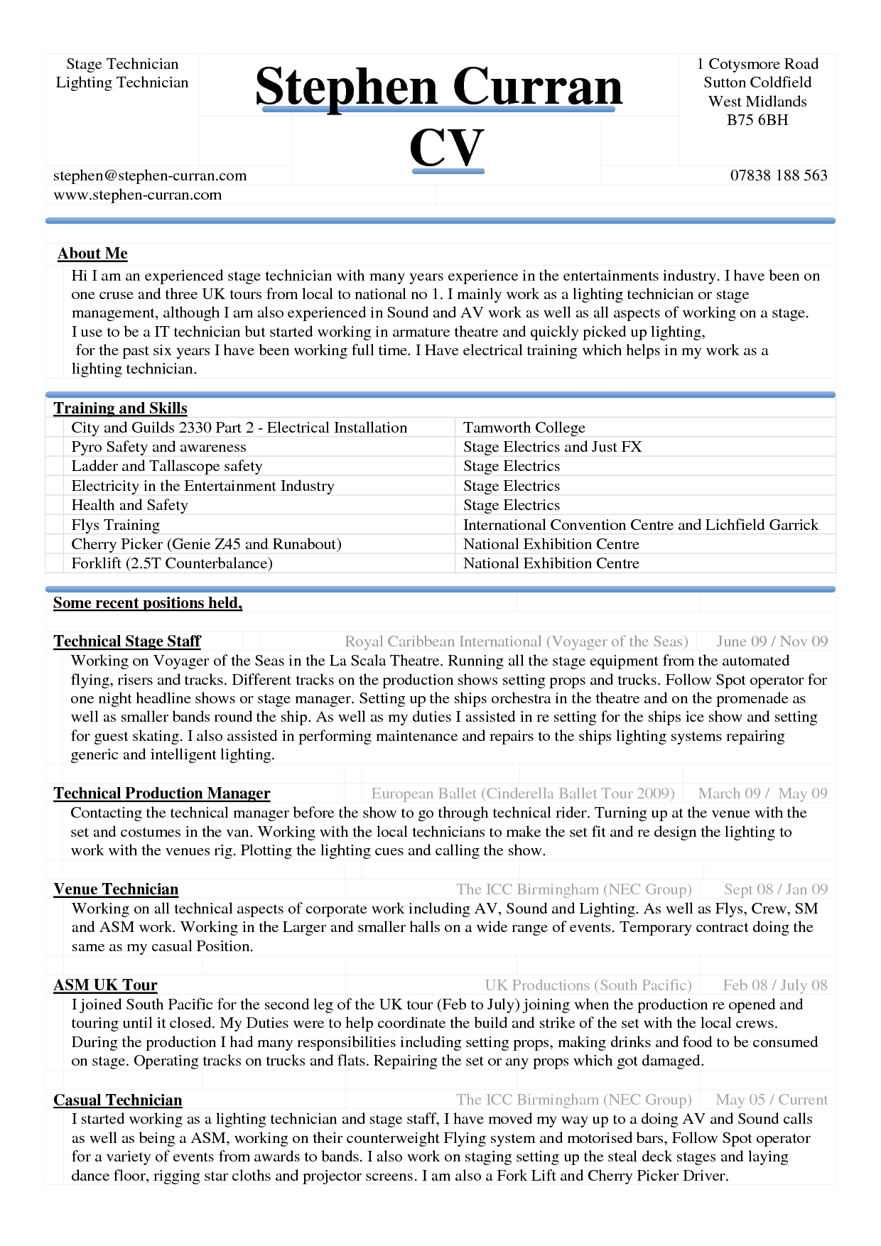 8 Sample Professional Cv Template Microsoft Word Tips | Best Intended For How To Make A Cv Template On Microsoft Word