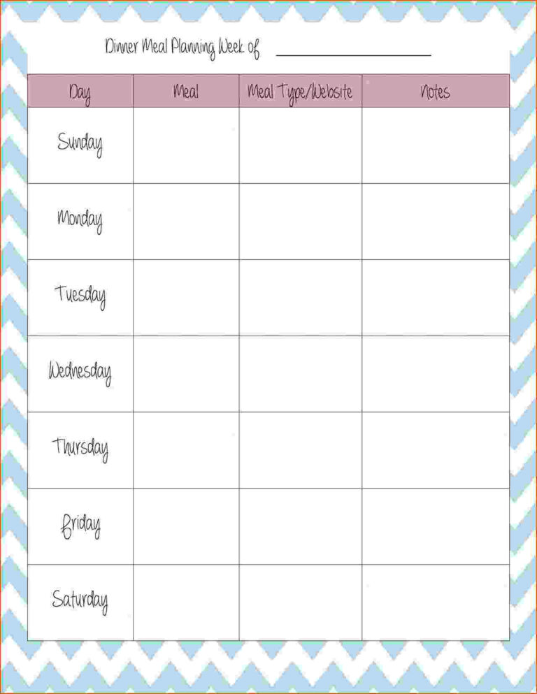 8+ Weekly Meal Planner Template - Bookletemplate for Meal Plan Template ...