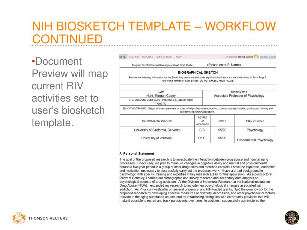 8445C2 Biosketch Nih Template | Wiring Resources For Nih Biosketch Template Word