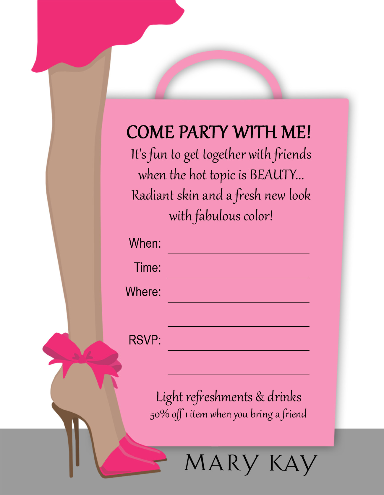 9 Best Photos Of Skin Care Mary Kay Party Flyer – Mary Kay For Mary Kay Flyer Templates Free