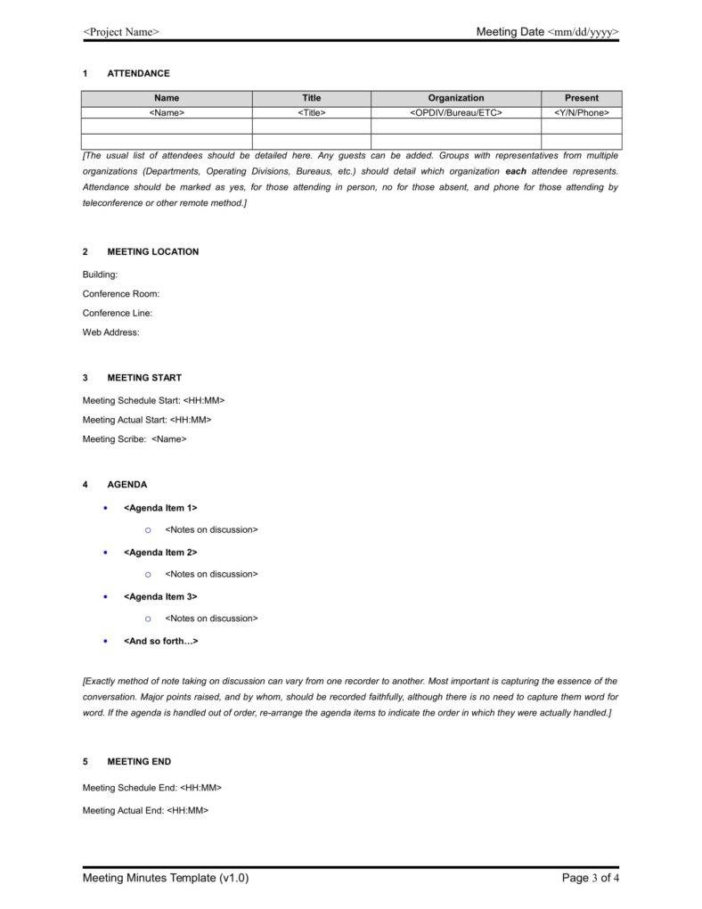 9 Meeting Minutes Templates | Free & Premium Templates Intended For Meeting Notes Template Word