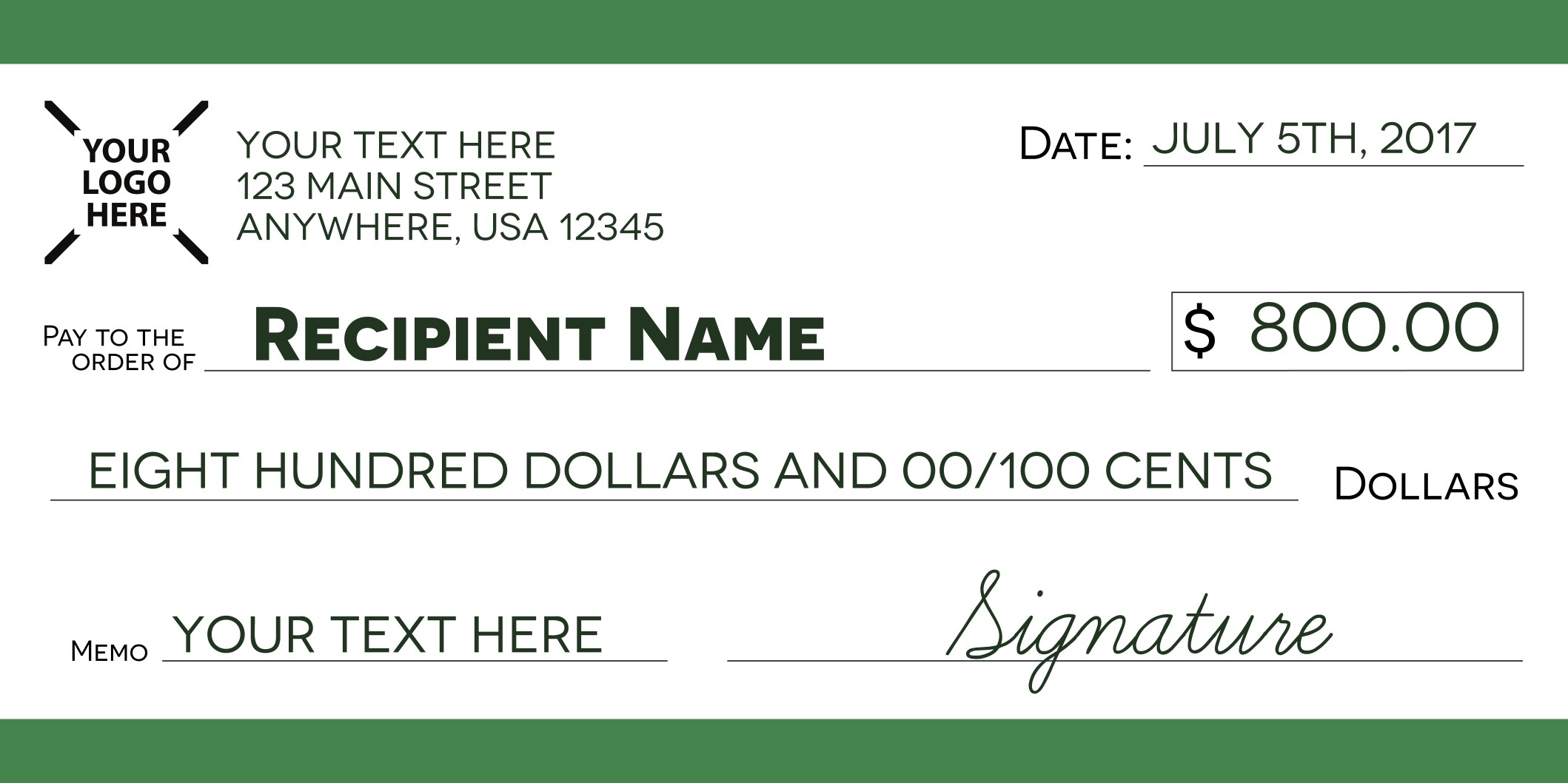 A Large Blank Cheque Template Presentation Checks Free 7 With Regard To Large Blank Cheque Template