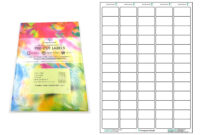 A4 Pre-Cut Multi Matte White Paper Labels (5X13, 65 Labels for Label Template 65 Per Sheet