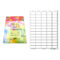 A4 Pre-Cut Multi Matte White Paper Labels (5X13, 65 Labels for Label Template 65 Per Sheet