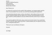 Academic Reference Letter And Request Examples regarding Letter Of Recommendation Request Template