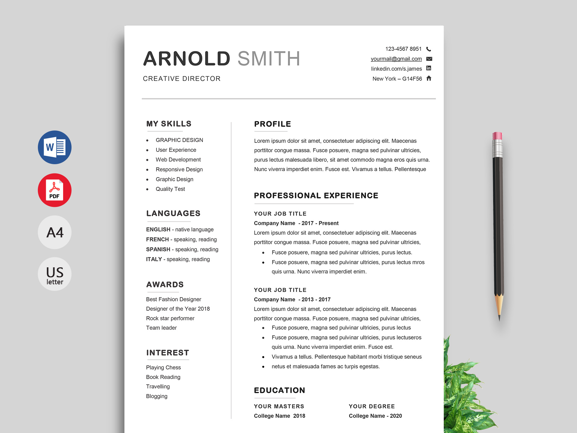 Ace Classic Cv Template Word – Resumekraft Throughout How To Get A Resume Template On Word