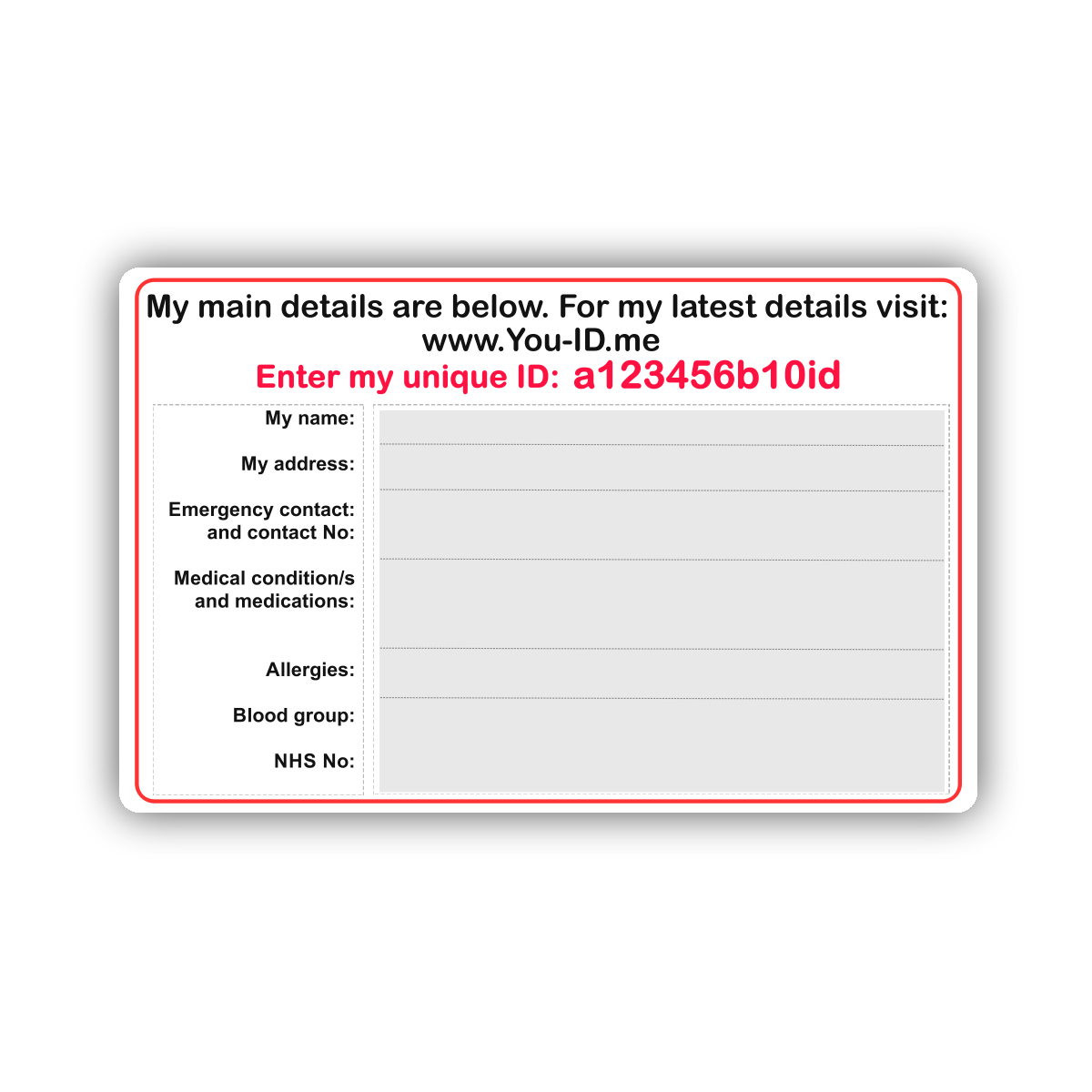 Amazing Medical Wallet Card Template – Air Media Design Throughout Medical Alert Wallet Card Template