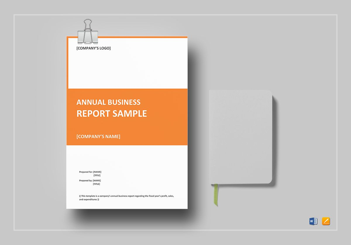 Annual Business Report Template Inside It Report Template For Word