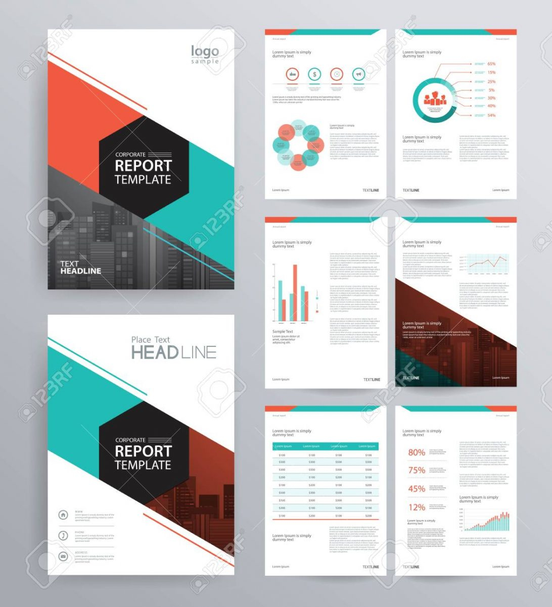 Annual Report Template Design For Company Profile Brochure In Hr Annual Report Template