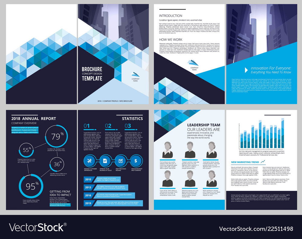 Annual Report Template Simple Document Financial In Illustrator Report Templates