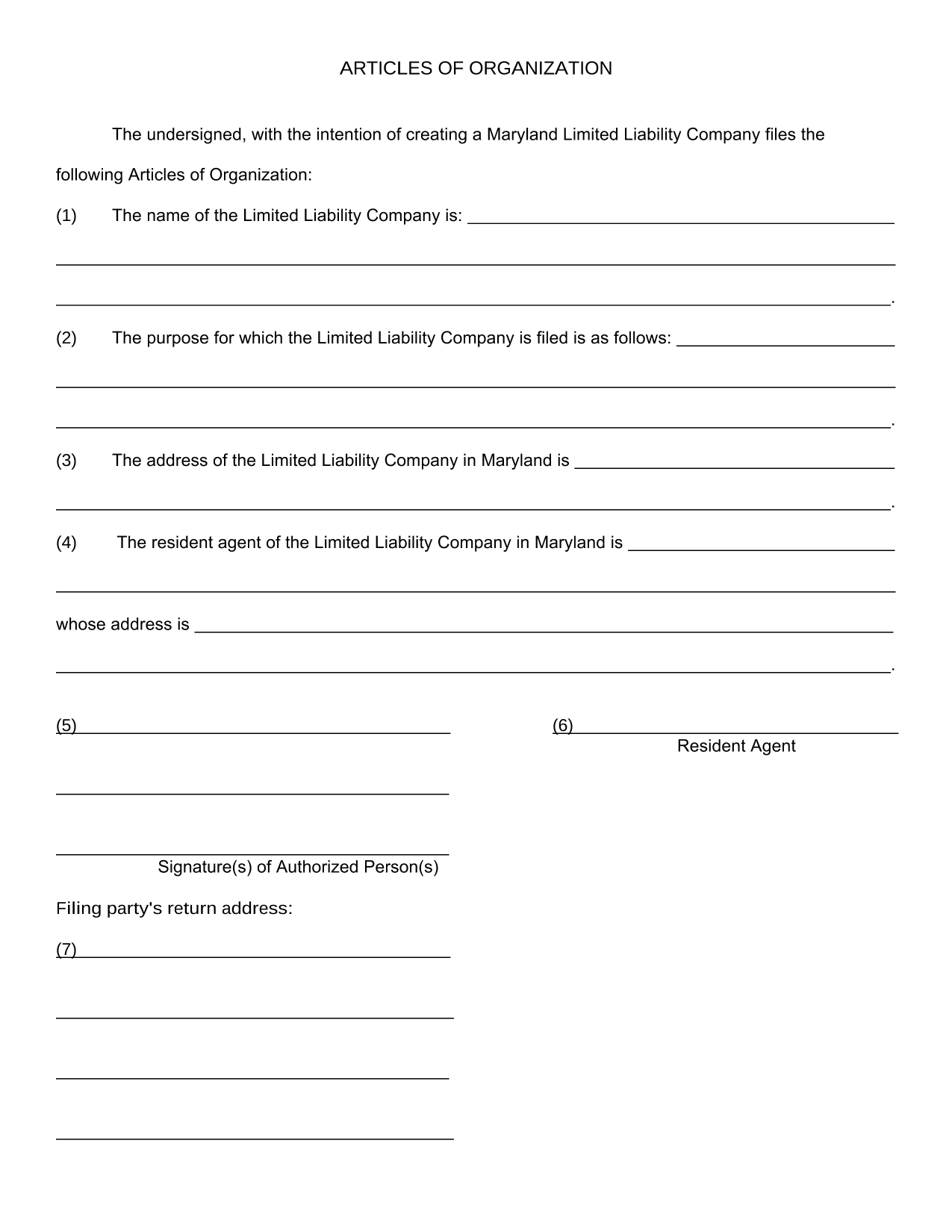 Articles Of Organization: What They Are And How To File Them Within Llc Articles Of Organization Template