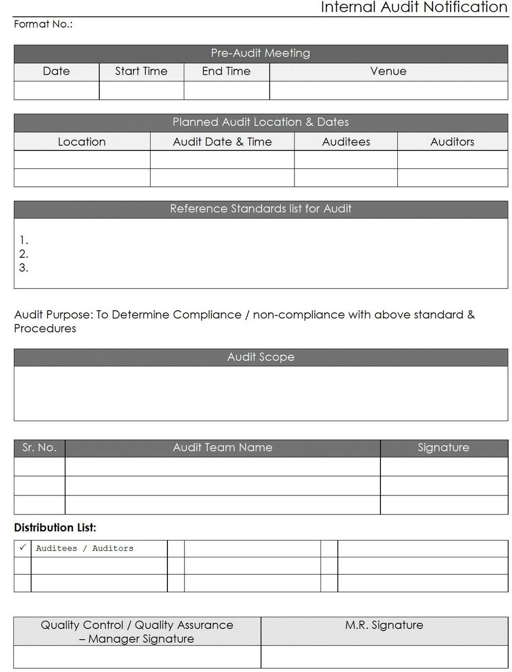Audit Report Sample Format Examples Template In Word In It Audit Report Template Word