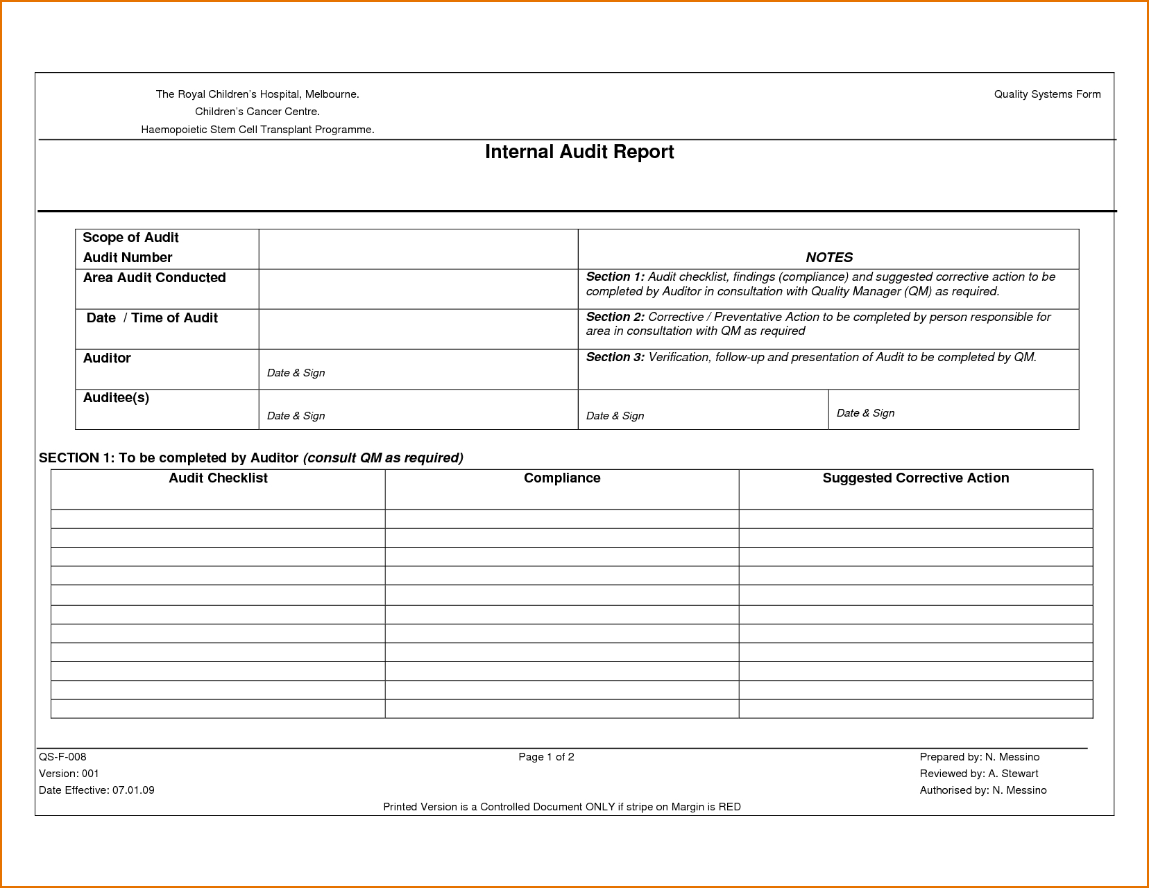 Audit Report Sample Iso Qualified Philippines Financial Pdf Intended For Internal Audit Report Template Iso 9001