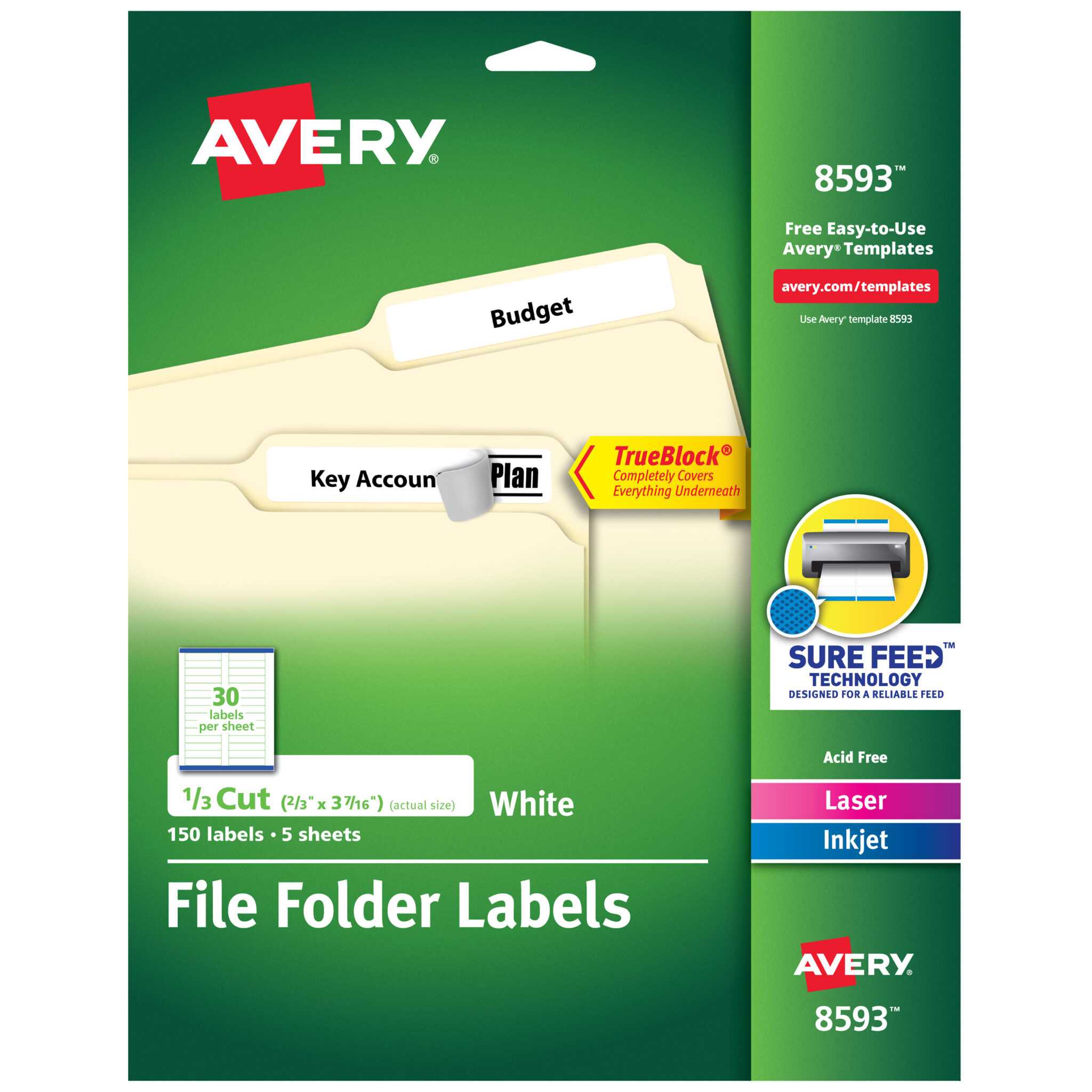Avery® Shipping Labels With Trueblock Technology Servmart Inside Maco Laser And Inkjet Labels