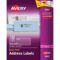 Avery® Matte Clear Address Labels, Sure Feed(Tm) Technology Within Label Template 21 Per Sheet