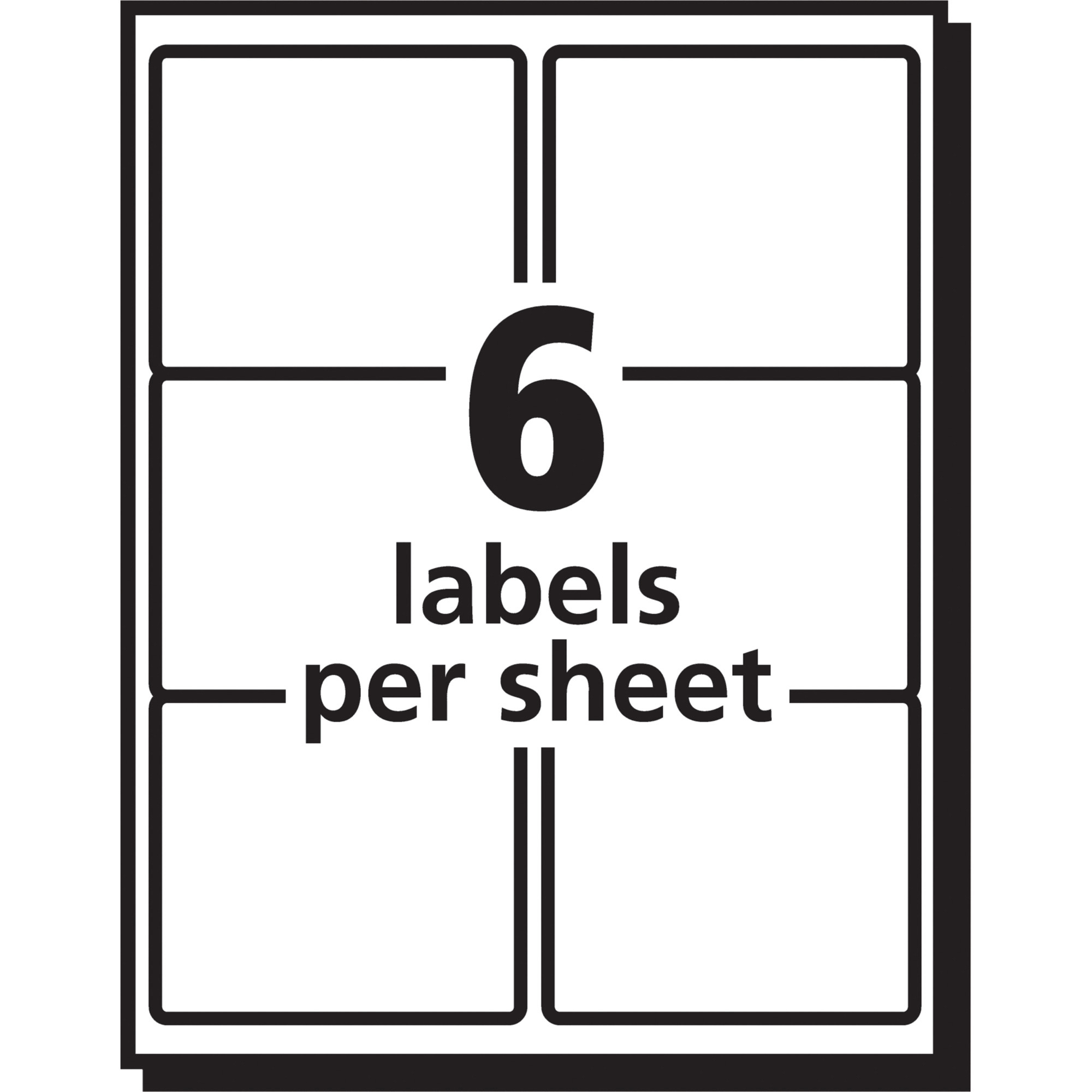 Avery® Matte Clear Easy Peel Shipping Labels - Permanent Adhesive - 3  21/64" Width X 4" Length - Rectangle - Laser, Inkjet - Clear - 6 / Sheet -  300 / Pertaining To Maco Laser And Inkjet Labels Template
