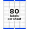 Avery Return Address Labels 80 Per Sheet Template Regarding Label Template 80 Per Sheet