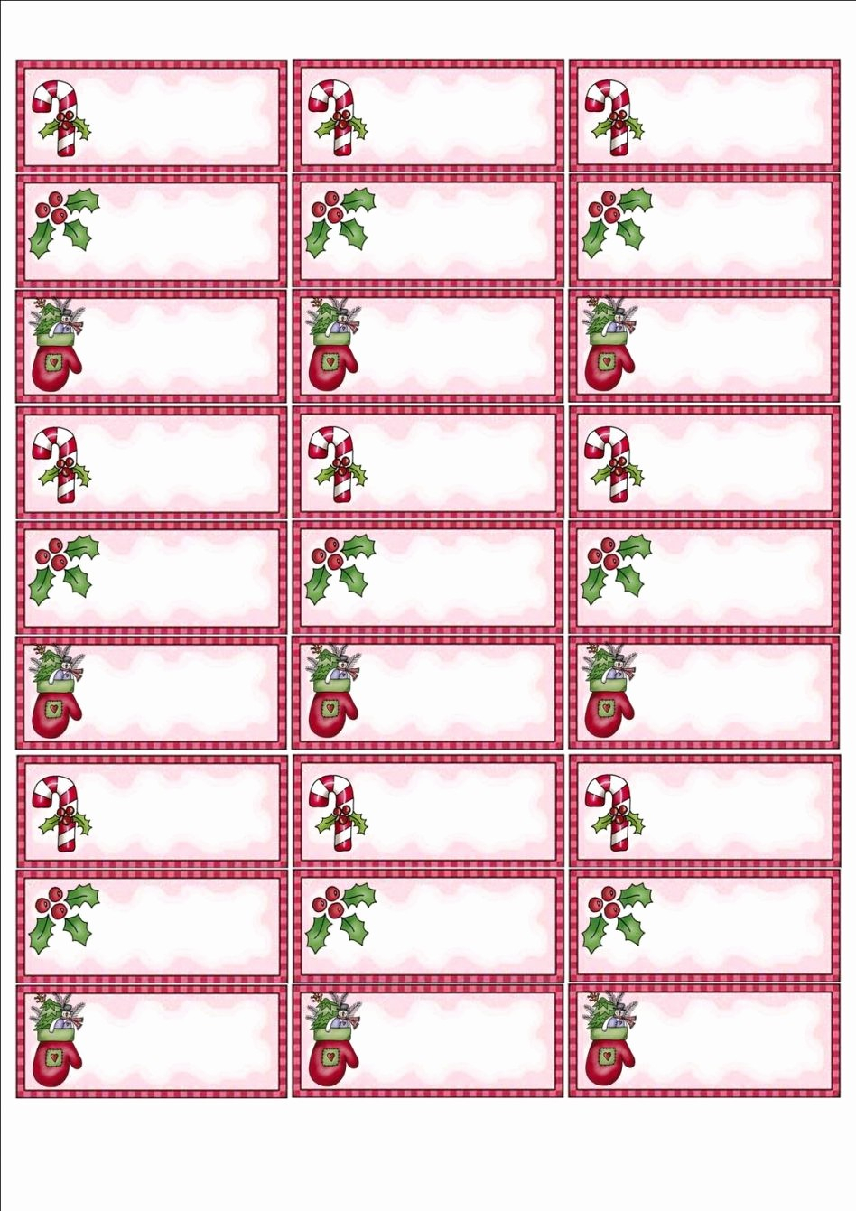 B5724D8 Christmas Labels Free Templates | Wiring Resources For Label Printing Template Free