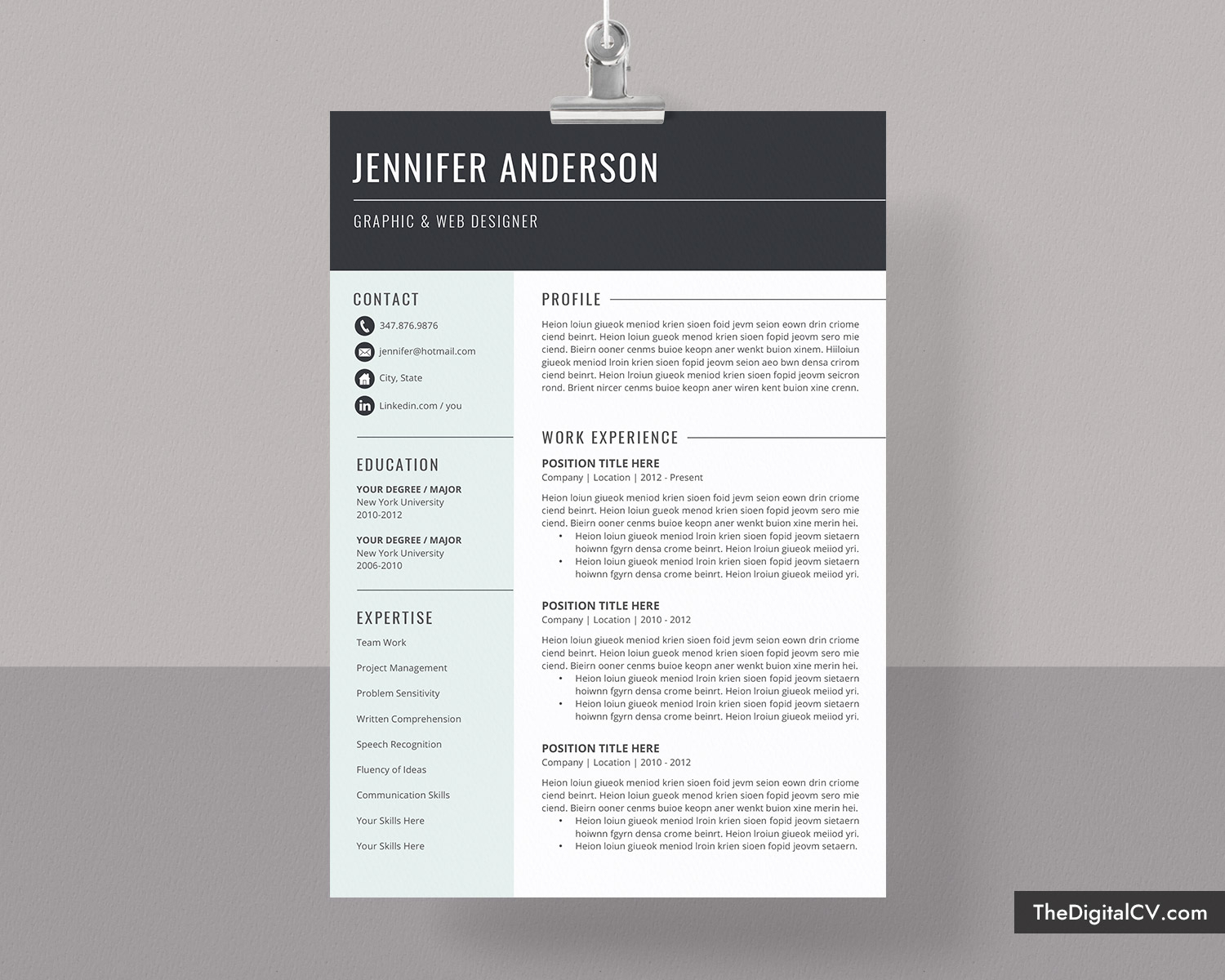 Basic And Simple Resume Template 2020 2021, Cv Template, Cover Letter,  Microsoft Word Resume Template, 1 3 Page, Modern Resume, Creative Resume, With Regard To How To Make A Cv Template On Microsoft Word
