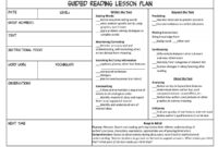 Best Fountas And Pinnell Guided Reading Lesson Plan Guided with Guided Reading Lesson Plan Template Fountas And Pinnell