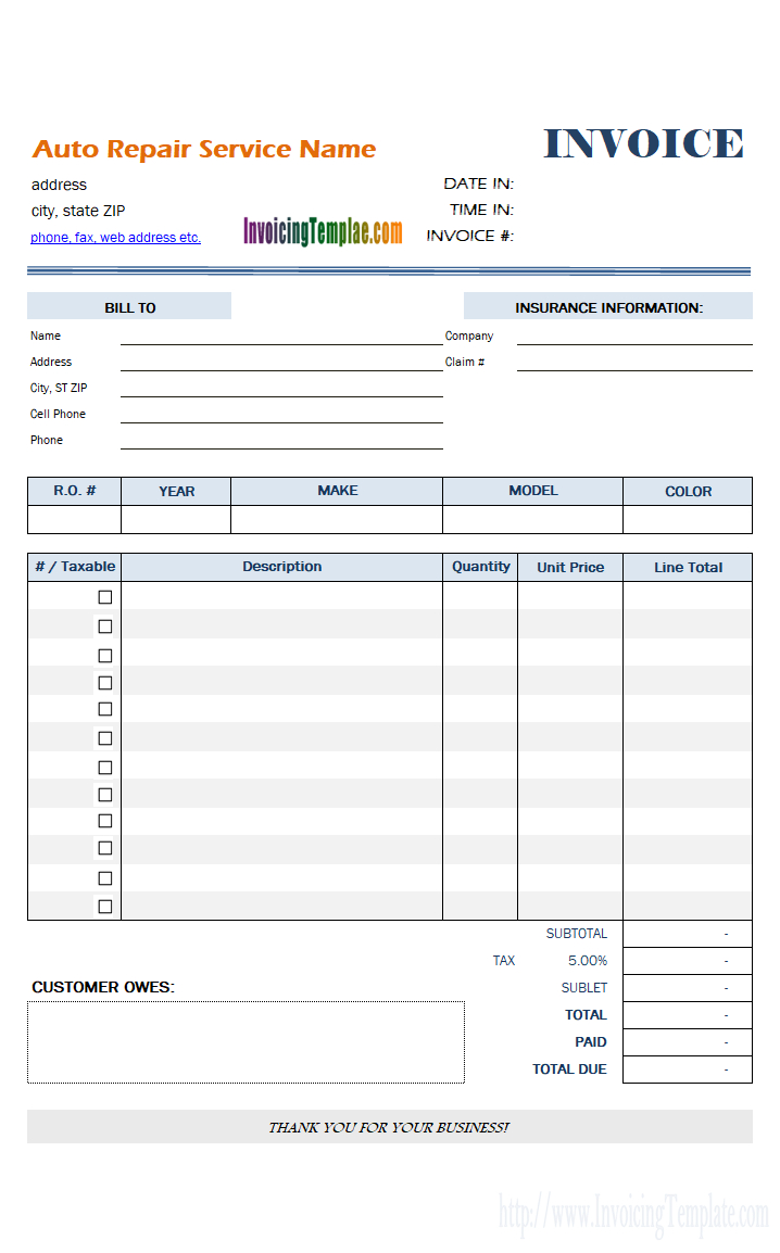 Bill Format For Computer Repair Service Throughout Mobile Phone Invoice Template