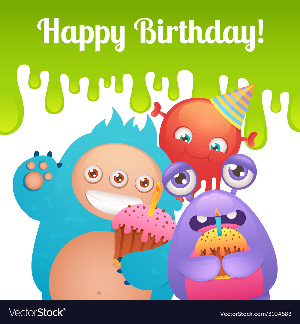 Birthday Monsters Card Inside Monster High Birthday Card Template