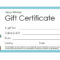 Blank Gift Certificates Templates – Yerde Intended For Generic Certificate Template