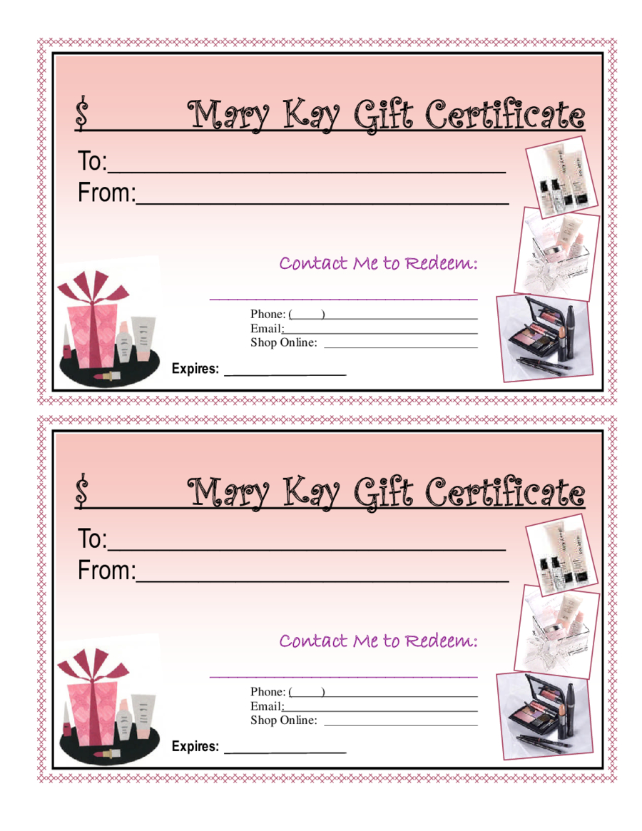 Blank Giftcertificates – Edit, Fill, Sign Online | Handypdf With Mary Kay Gift Certificate Template