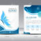 Blue Annual Report Template Illustration,brochure Template,cover.. Throughout Illustrator Report Templates