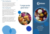 Blue Spheres Brochure intended for Office Word Brochure Template
