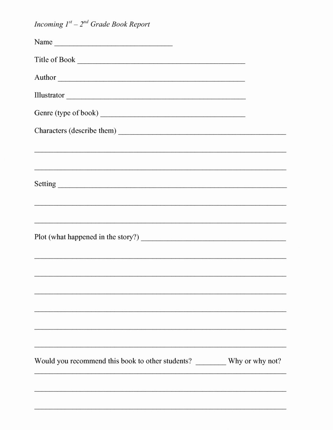 Book Outline Report Fiction Template Png Download Form 2Nd Pertaining To High School Book Report Template