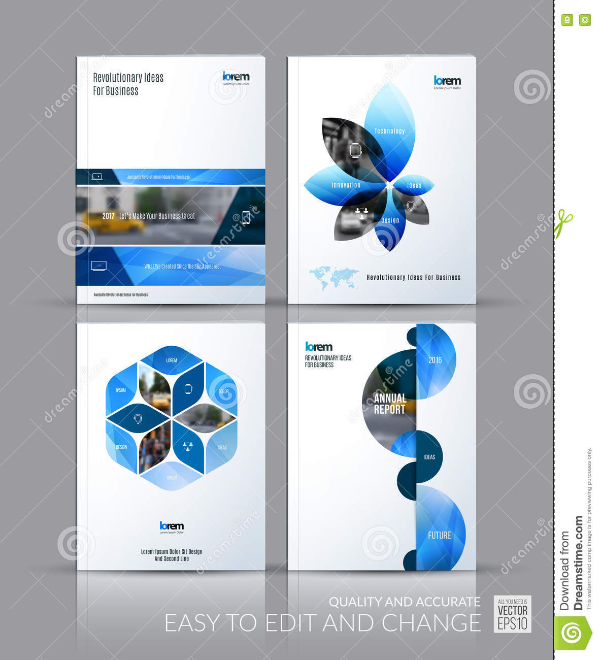 Brochure Template Layout Collection, Cover Design Annual Intended For Half Page Brochure Template