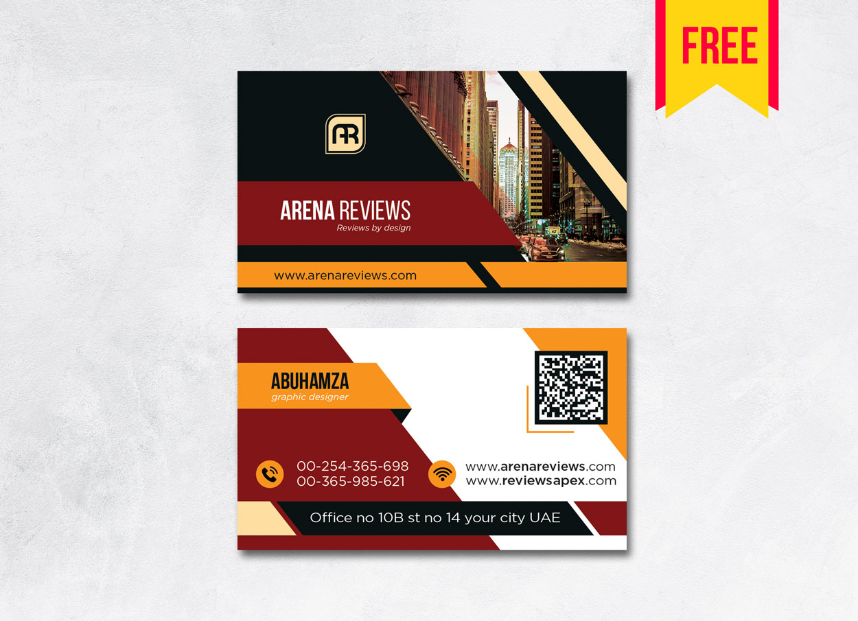 Building Business Card Design Psd - Free Download | Arenareviews In Name Card Design Template Psd