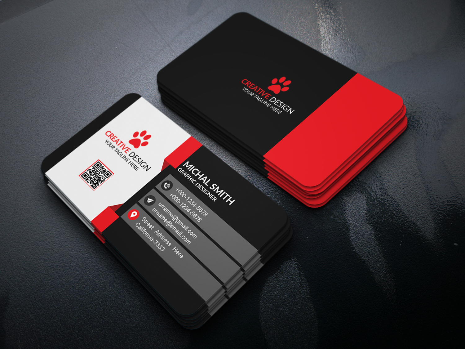 Business Card Design (Free Psd) On Behance In Name Card Template Psd Free Download