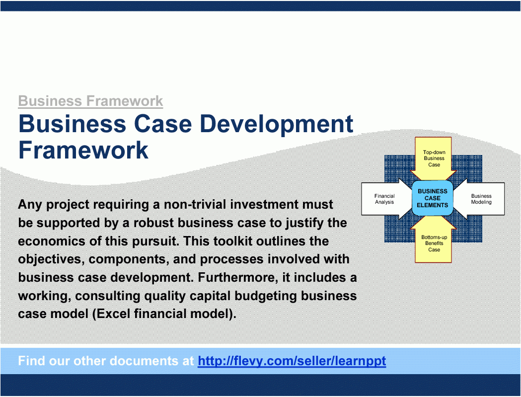 Business Case Development Framework (Powerpoint) For Mckinsey Business Case Template