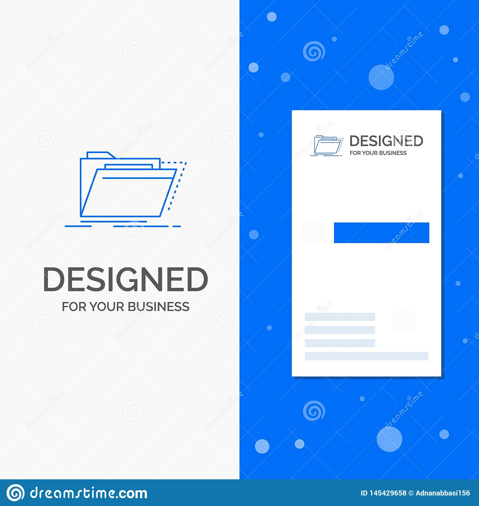 Business Logo For Archive, Catalog, Directory, Files, Folder In Library Catalog Card Template