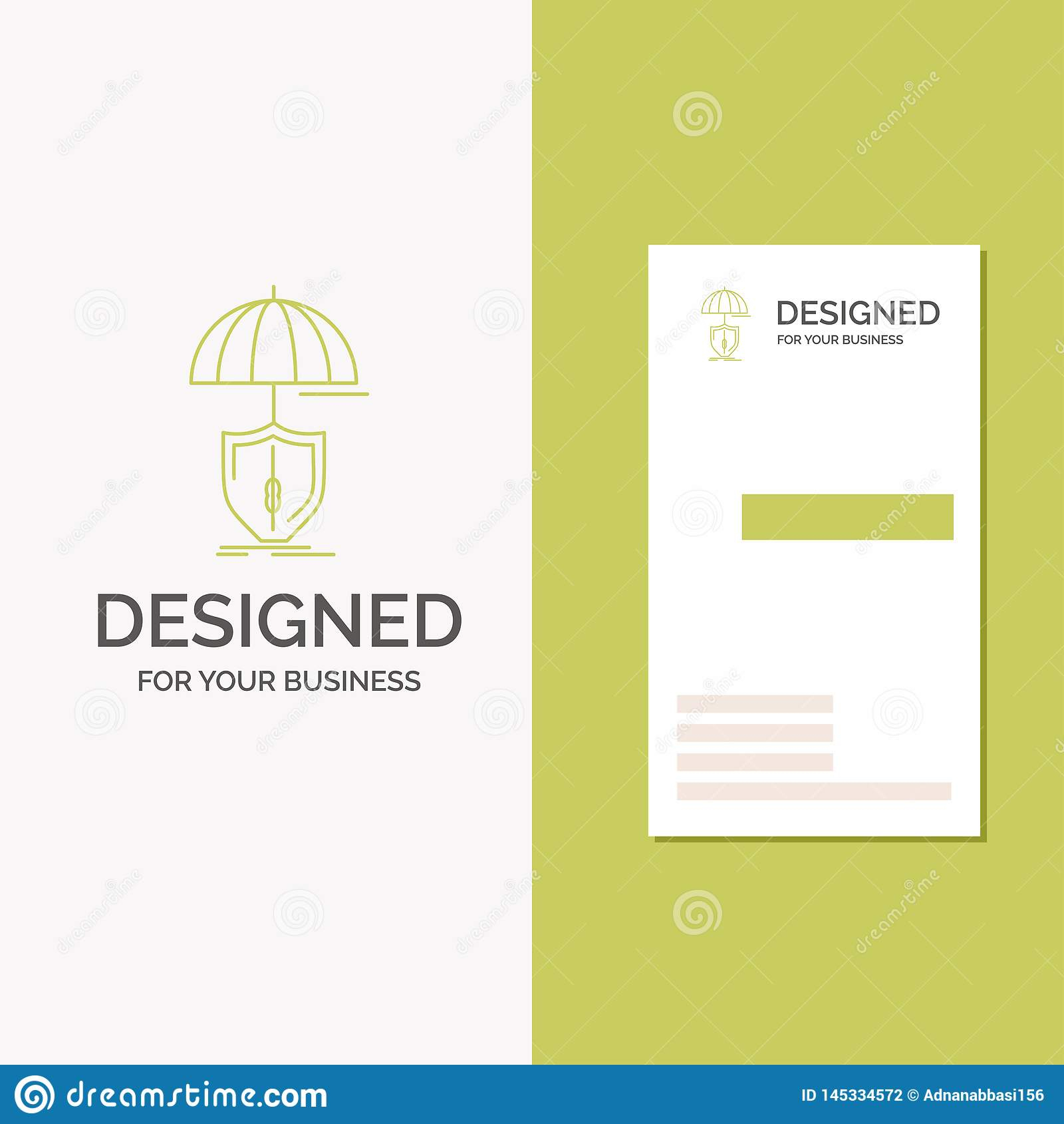 Business Logo For Insurance, Protection, Safety, Digital Intended For Insurance Id Card Template