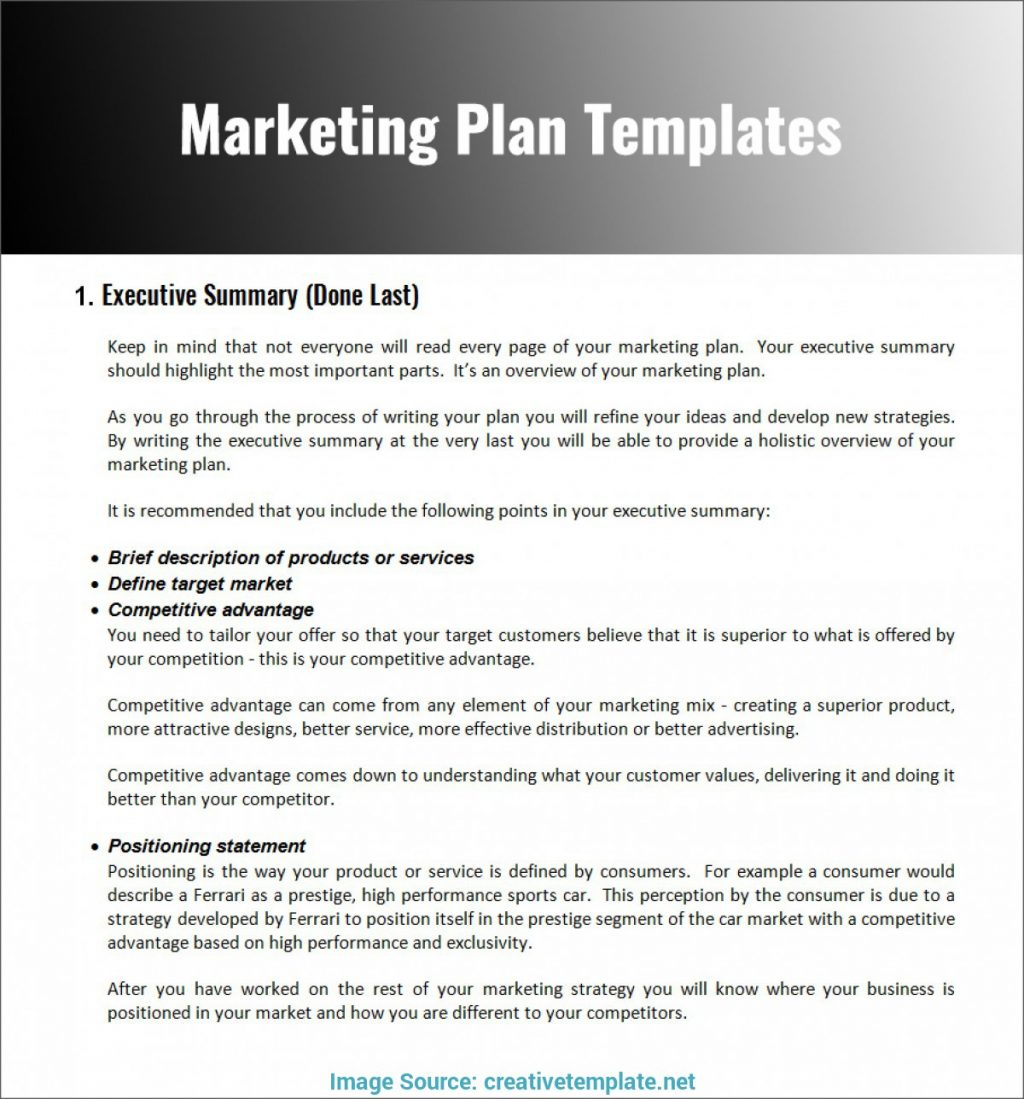 Business Marketing Plan Kleo Bergdorfbib Co Plans Sample Of With Regard To Marketing Plan For Small Business Template