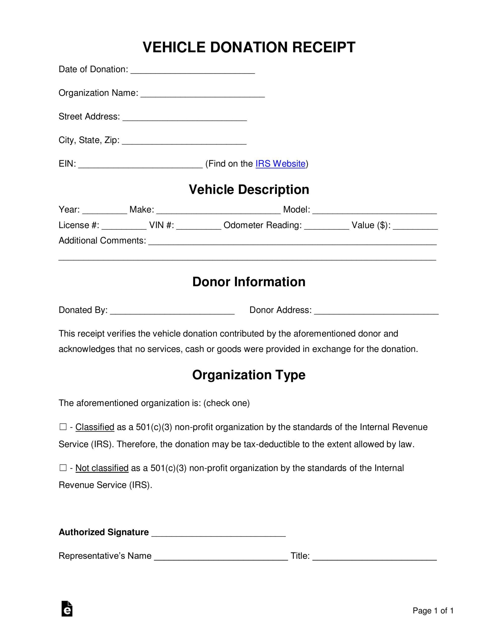 Car Donation Receipt - Colona.rsd7 In Non Profit Donation Receipt Template