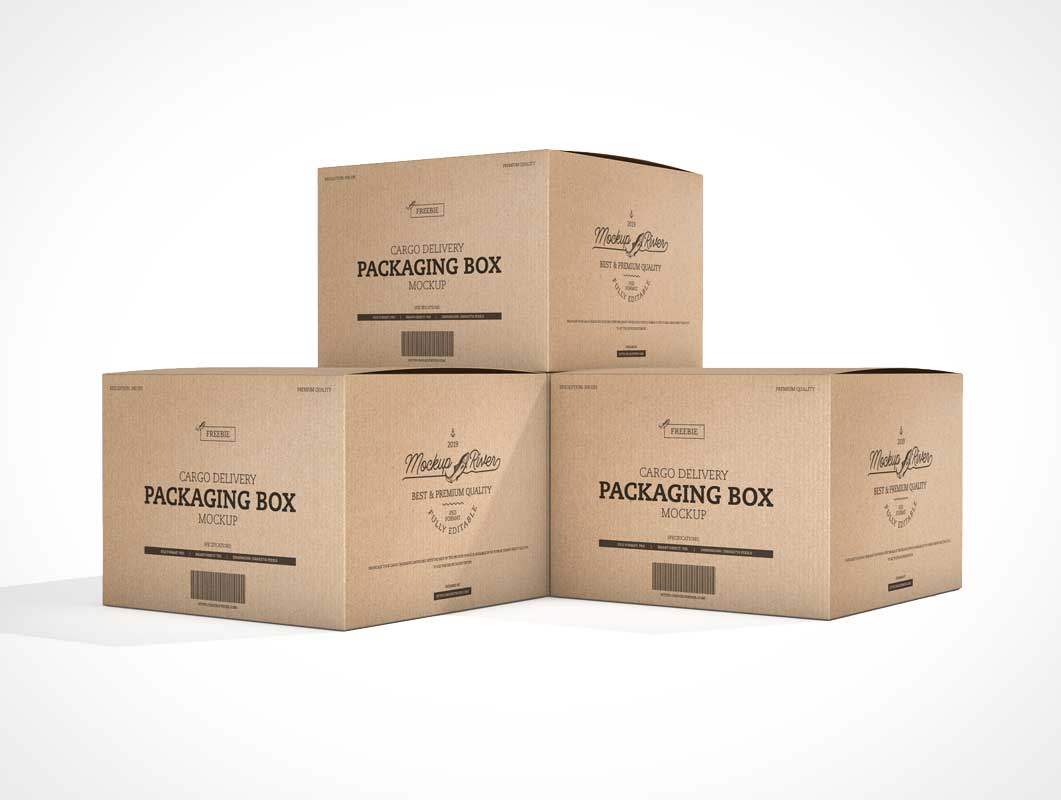 Download Cardboard - Psd Mockups inside Moving Box Labels Template ...